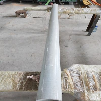 لوله گرد FRP پلتروژن 76x8mmx2400mm با پوشاندن چادری با بافت به عنوان ستون حصار