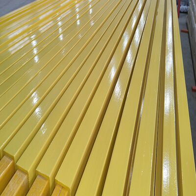 لوله مستطیلی FRP با فرآیند پولتروژن، با برس کشیدن سطح با رنگ خاص، برای دستیابی به تقاضای بسیار بالا در صافی سطح و ظاهر خوب